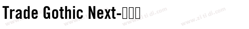 Trade Gothic Next字体转换